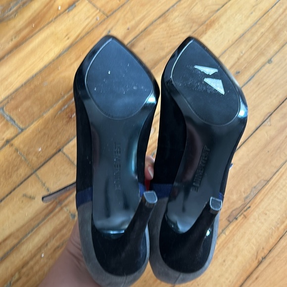 Nine west suede colorblock mary jane heels - Picture 5 of 6